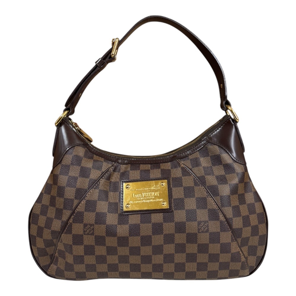 ルイヴィトン テムズGM ダミエ ショルダーバッグ ダミエキャンバス N48181 ブラウン LOUIS VUITTON 中古 82,280円