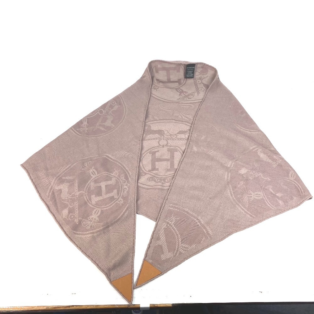 スカーフ ロザンジュ ニュー・リブリス ひし形 カシミヤ パープルピンク系