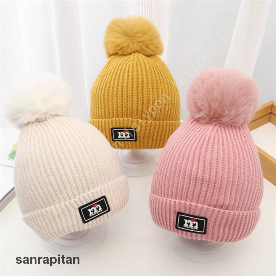 年末メガセール ニット帽 子供 - ニット 帽子 キッズ 2-9歳 ニットキャップ マフラー ネックウォーマー 3点セット 無地 手袋 ポンポン付き 暖かい 帽子 防寒防風 保温ニット帽 子供 - ニ