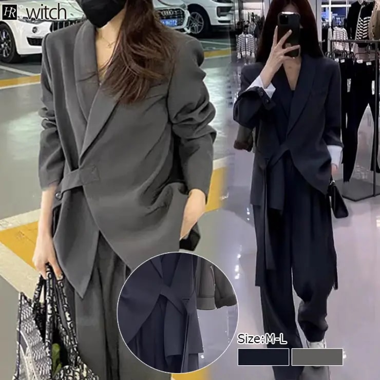 春 夏 新作 フォーマル パンツ スーツ セットアップ レディース