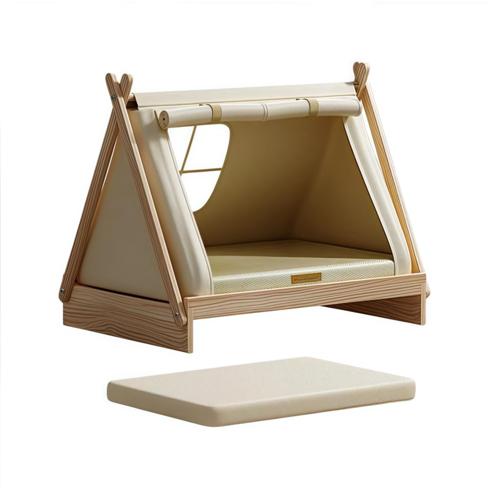 ペットハウス 木製 犬小屋 四季通用 クッション付き 通気性 密閉型 工具不要で簡単組み立て 窓付き 猫ハウス 防雨 耐腐食性 屋内外兼用 家庭用 小型犬 中型犬 大型犬 アトリウム 裏庭 バルコニー