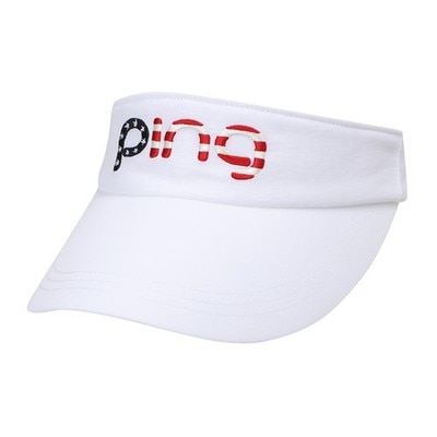 正規品 PING レディース 星条旗ロゴ サンバイザー