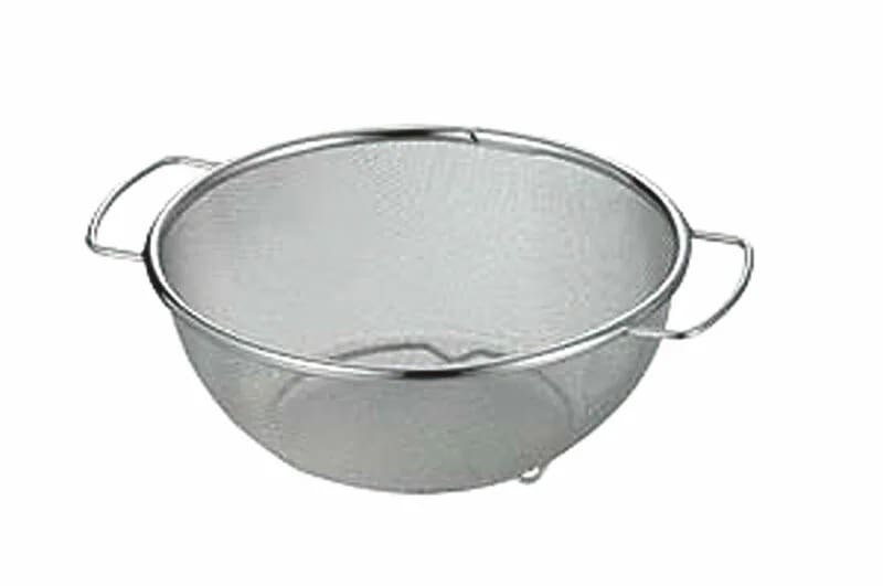 （まとめ買い）18-8ざる A型 手付（足スポット止） 27cm [x3]
