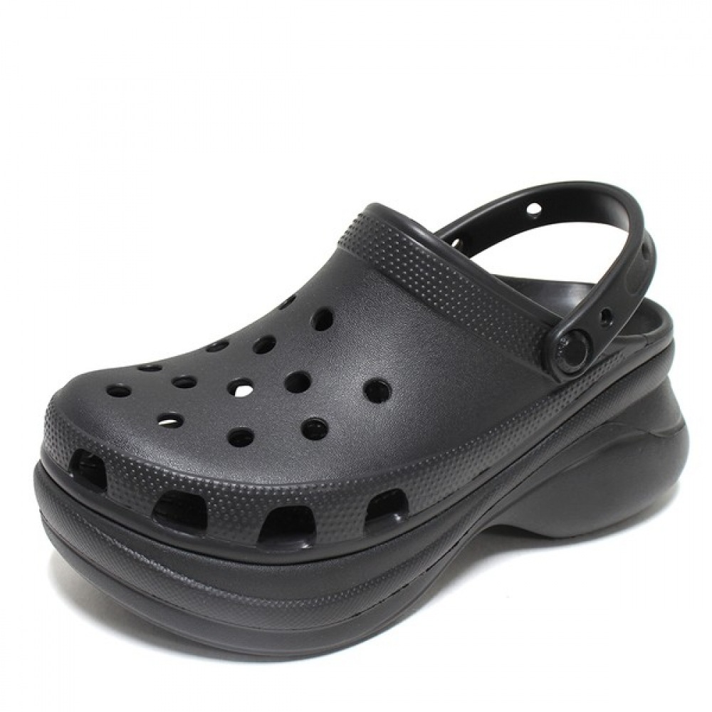 [クロックスシューズ] クロックスクロッグ女性用プラットフォームクロッグサンダルスリッパブラック 206302-001