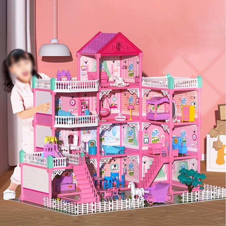ドールハウス バービーハウス 室内ゲーム 手作りキットセット ミニチュア 人形用ハウス DIYルーム パズル ドールのお家 小物 家具 子供用おもちゃ 人気 プレゼン