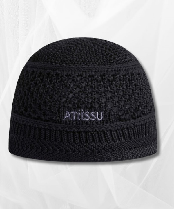 Qoo10 ATiissu CLASSY BEANIE ロゴ ニット