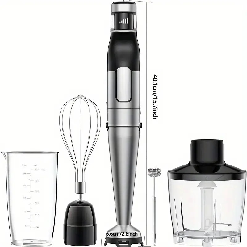 ハンドブレンダー ブレンダー ヤングスターズ フードポット スクラッチ防止 氷を砕くことができる 6-in-1 ハンドミキサー 電動泡立て器