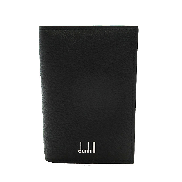 dunhill 20F2475GS001 ダンヒル デューク ファインレザー コレクション 名刺入 ゴートスキンレザー ブラック×シルバー 40,755円