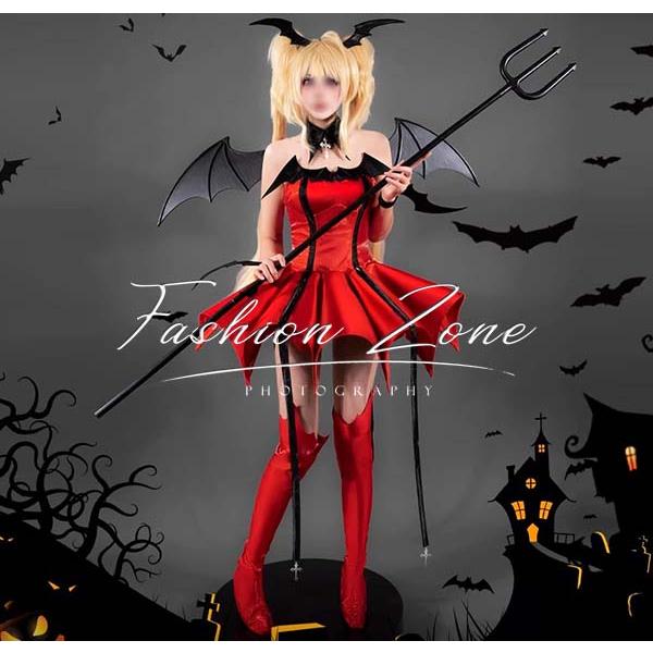 しゅごキャラ風 ほしな歌唄　月詠歌唄 悪魔 コスプレ衣装 ウィッグ 靴 道具 cosplay ハロウィン 演出服 変装