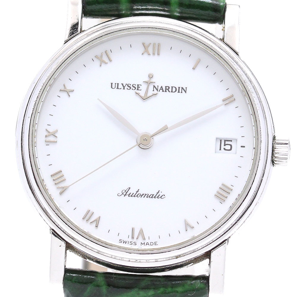 ユリス・ナルダン Ulysse Nardin 135-22 サンシアー デイト 自動巻き メンズ _839404【中古】
