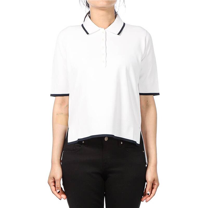レディース半袖襟付きTシャツ (FKP101A Y5502 100) 24SS