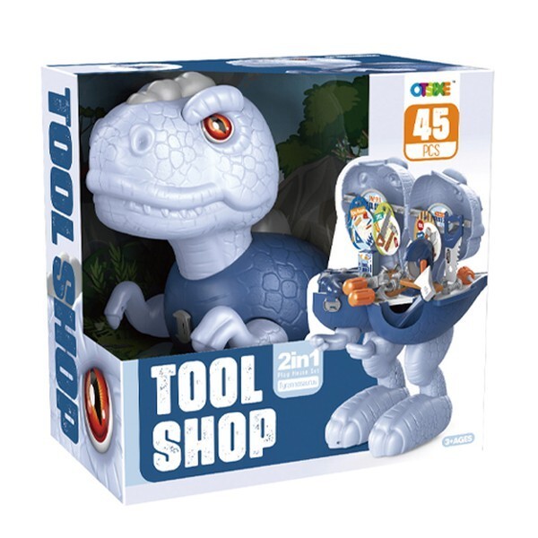 恐竜 工具遊び ティラノサウルス ラップター プレーセット