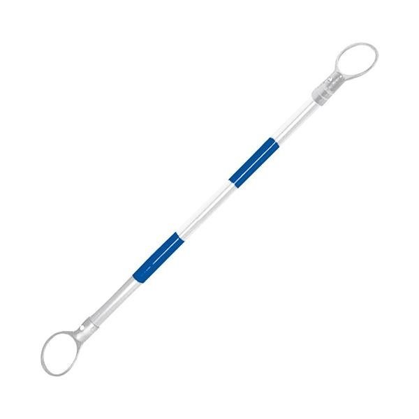 （まとめ） WING ACE コーンバー 伸縮タイプ 青／白 SCB-BW[x10セット]