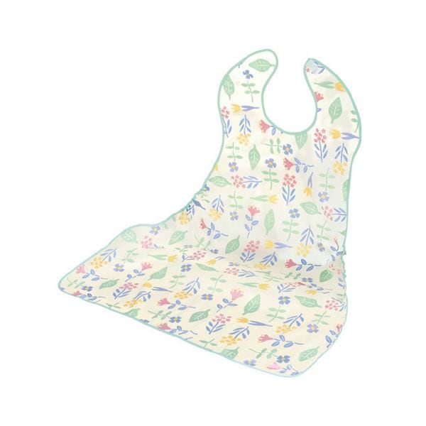 （まとめ）ハビナース滑らない食事用エプロン（花畑）[x2セット]
