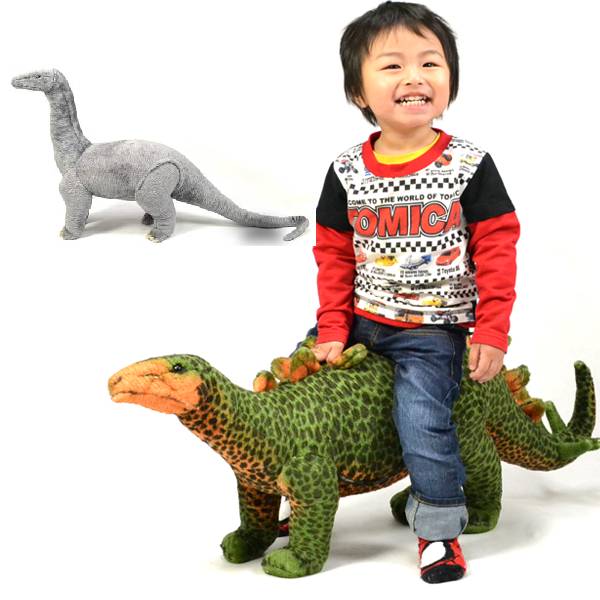 座れる 恐竜 ステゴサウルス　トリケラトプス ブラキオサウルス アニマル　耐荷重80kg ぬいぐるみ ###座れる###