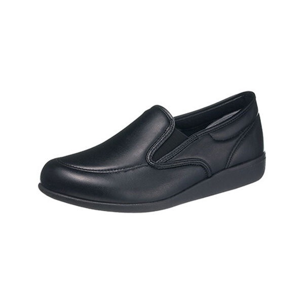 アサヒ 快歩主義M035 3E(BK-SM) KS23901 25cm ブラックスムース スリッポン