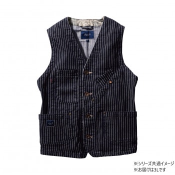 桑和 1472-06 ベスト 3Lサイズ ストライプ（910） Dandy Dad