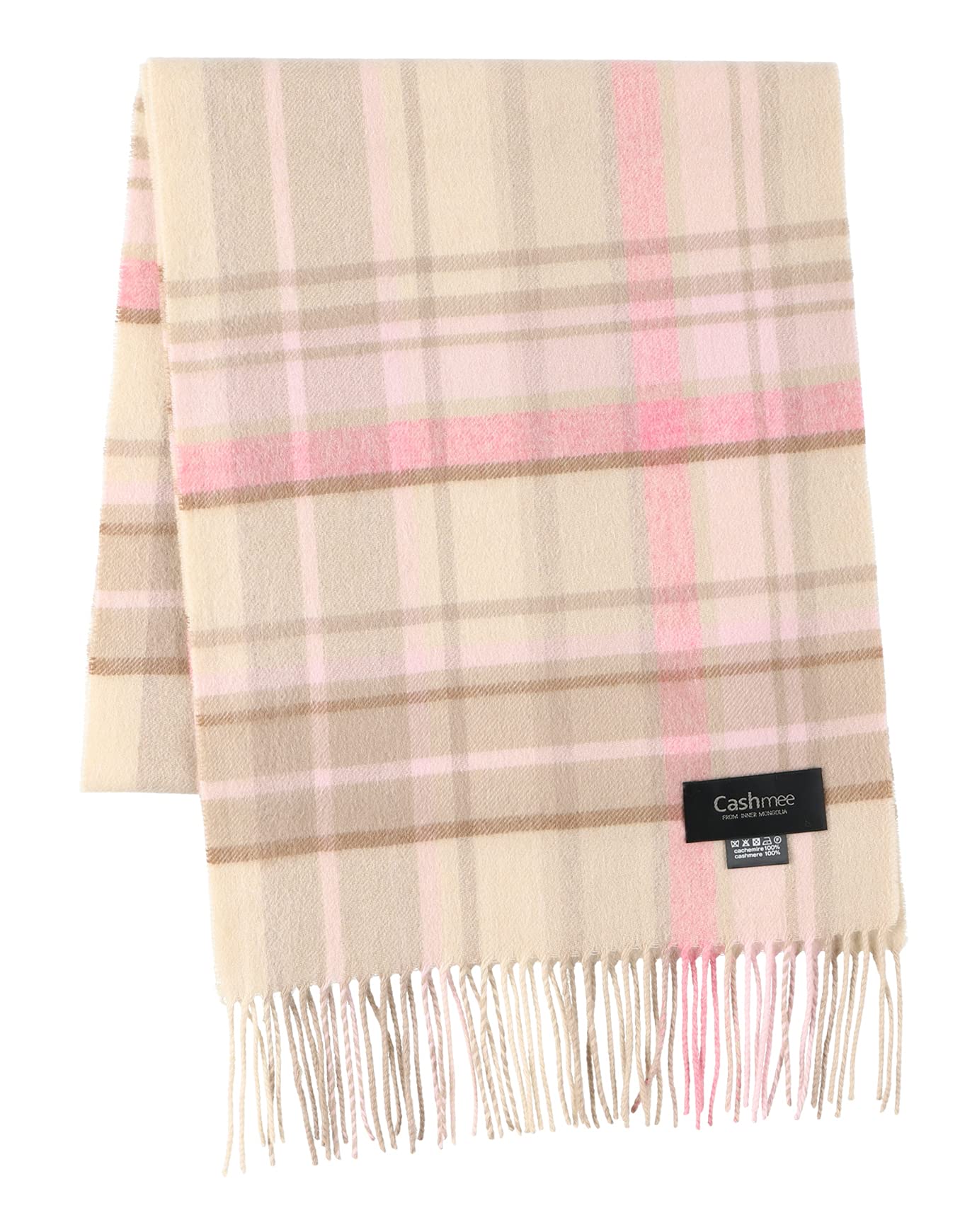 [Cashmee] カシミヤ 100％ カシミア タータンチェック ウェーブ マフラー/Sirius 11color メンズ レディース