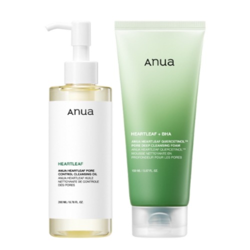 【正品】アヌア ドクダミ クレンジングデュオセット （クレンジングオイル 200ml ＋ フォームクレンザー 150ml）