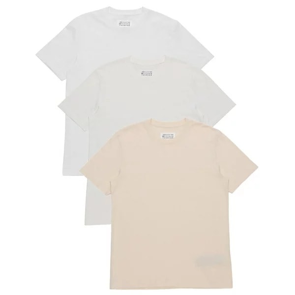 3P パックTシャツ 3枚セット 4ステッチ ホワイト ベージュ レディース S50GC0710 S23973 963