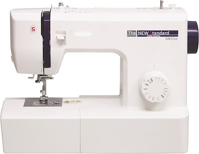他サイト： シンガー 電動ミシン フットコントローラー付き SN55e ホワイトの商品画像