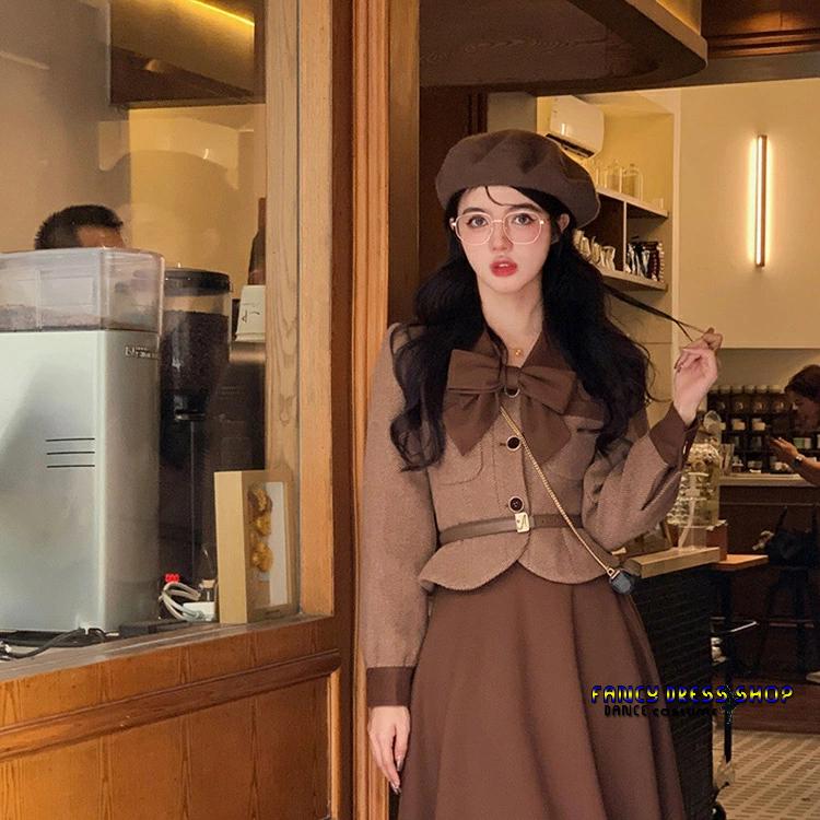 和服コスチュームコスチューム体型カバー 韓国 カーキ ピンク 【制服標準装備】卒業式 フォマールスーツ 30代 レディース スーツ 入園 セットアップ 服装 4点セット レディース 20代 おしゃ 