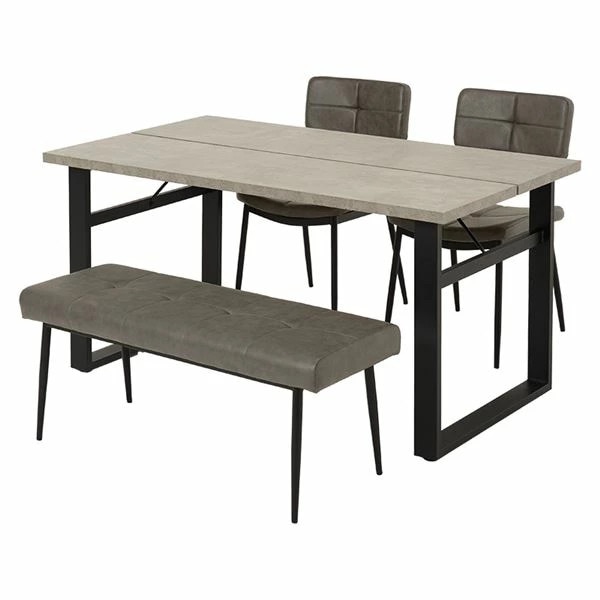 LT-4771GY-50DGY-4S ダークグレー ダイニング4点セット メーカー直送