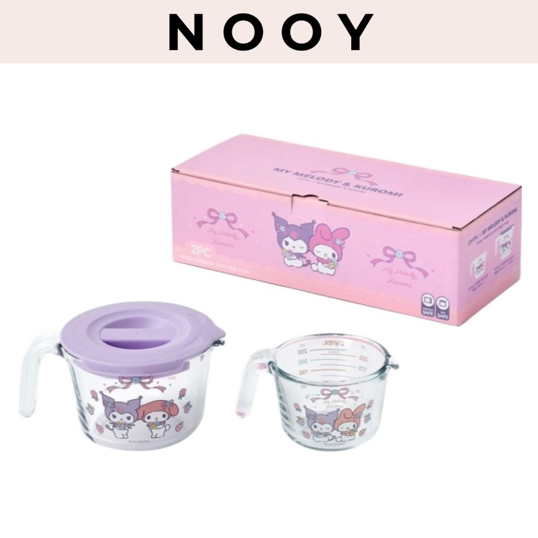 Qoo10] Pyrex サンリオコラボマイメロディ＆クロミ耐熱ガ : キッチン用品