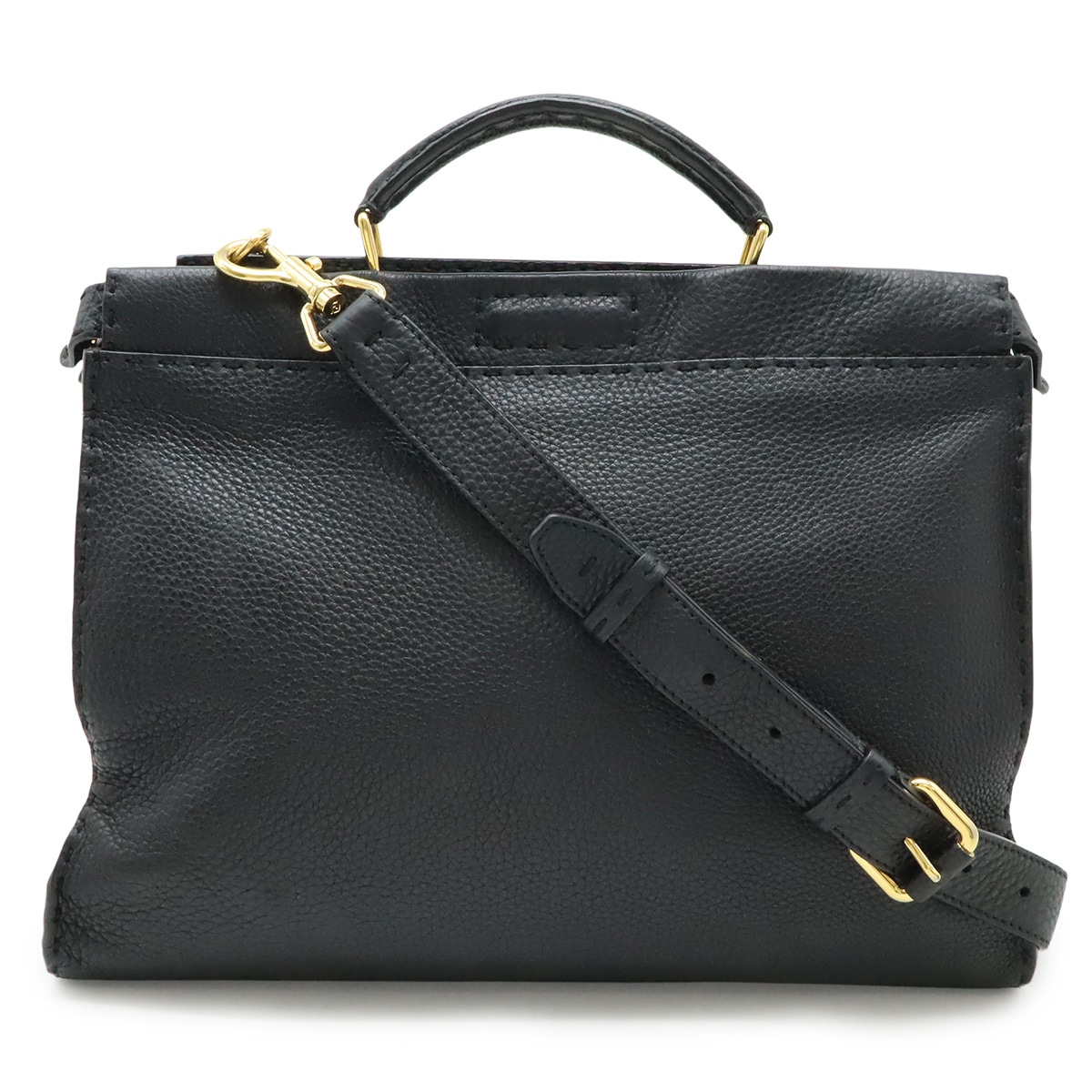 セレリア ピーカブー フィット ビジネスバッグ ブリーフケース ハンドバッグ 2WAY ショルダーバッグ レザー ブラック 黒 7VA40
