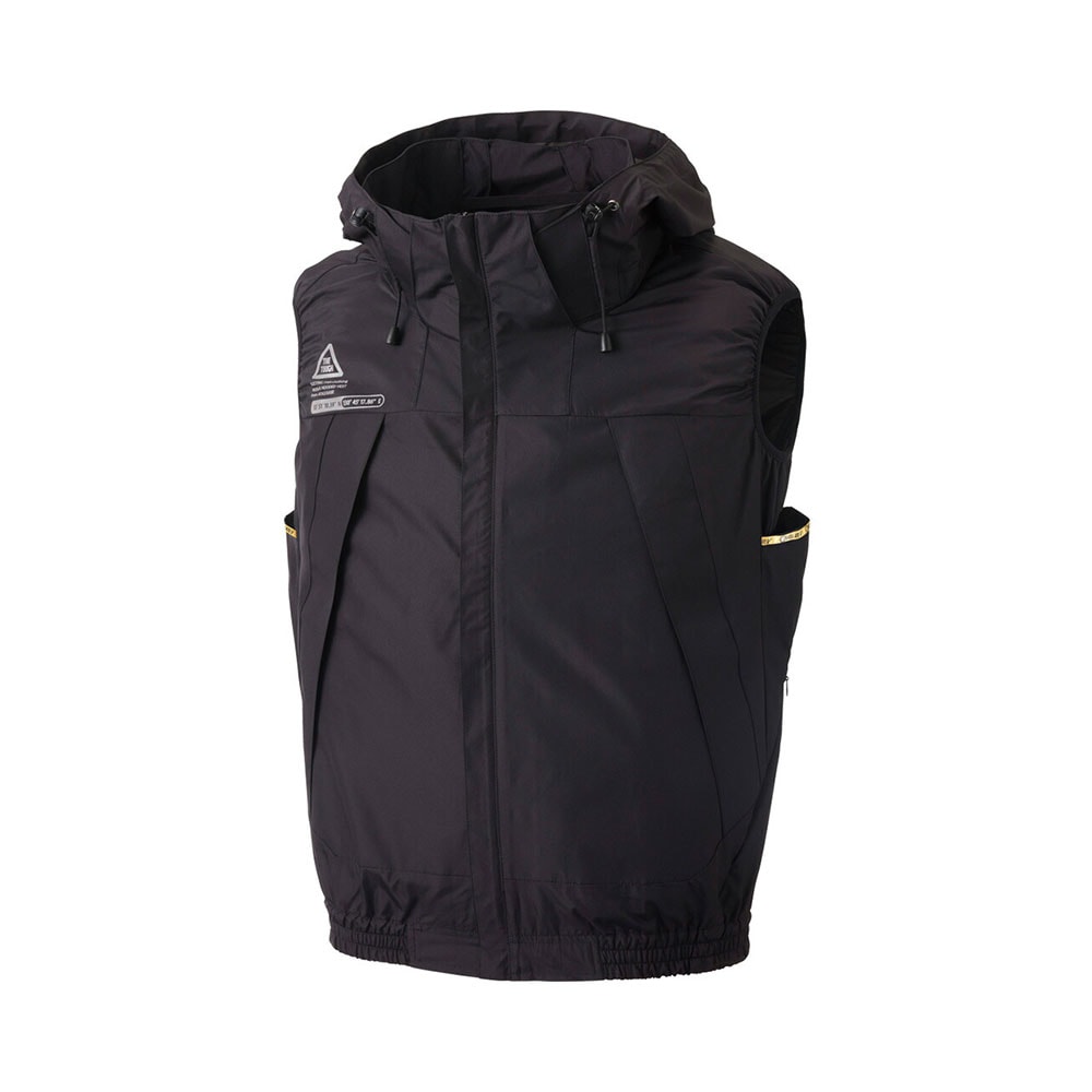 空調風神服 EFウェア チタンフードベスト 空調ベスト メンズ レディース ファン対応ウェア ベスト フード付き 極涼 -12.5℃ 撥水 UVカット 遮熱 涼しい 作業服 ワークウエア アウター 作