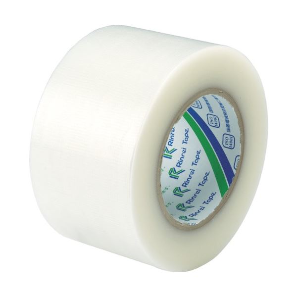 (まとめ) リンレイ 包装用PEワリフテープ EF670 75×50mm 半透明 EF670-75X50 1巻 (×5セット)