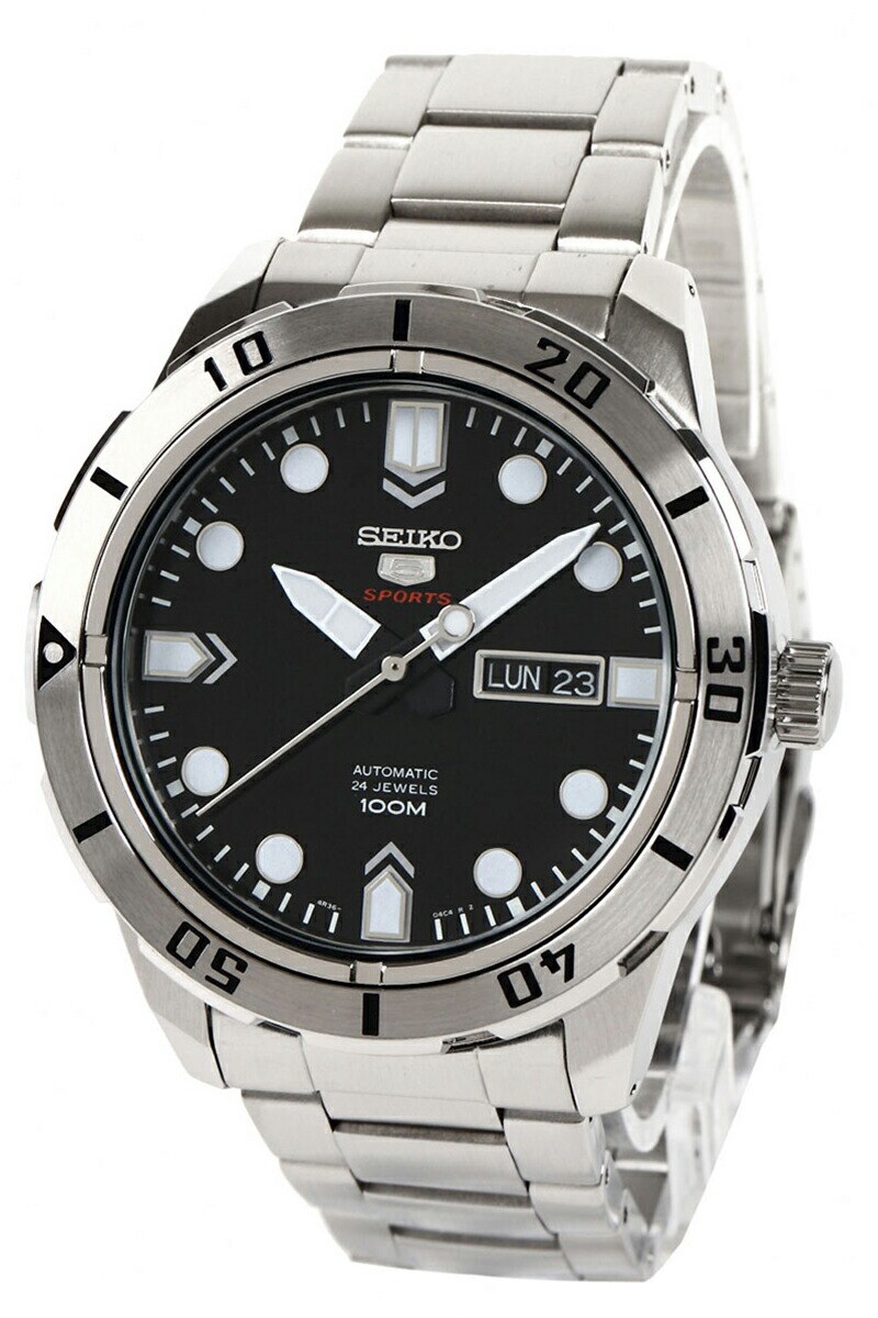 [10年保証] [製造終了 希少海外モデル] SEIKO SRP671K1 SEIKO 5 SPORTS 　セイコー ファイブ スポーツ メタルベルト 　自動巻き 100m防水　【逆輸入モデル】