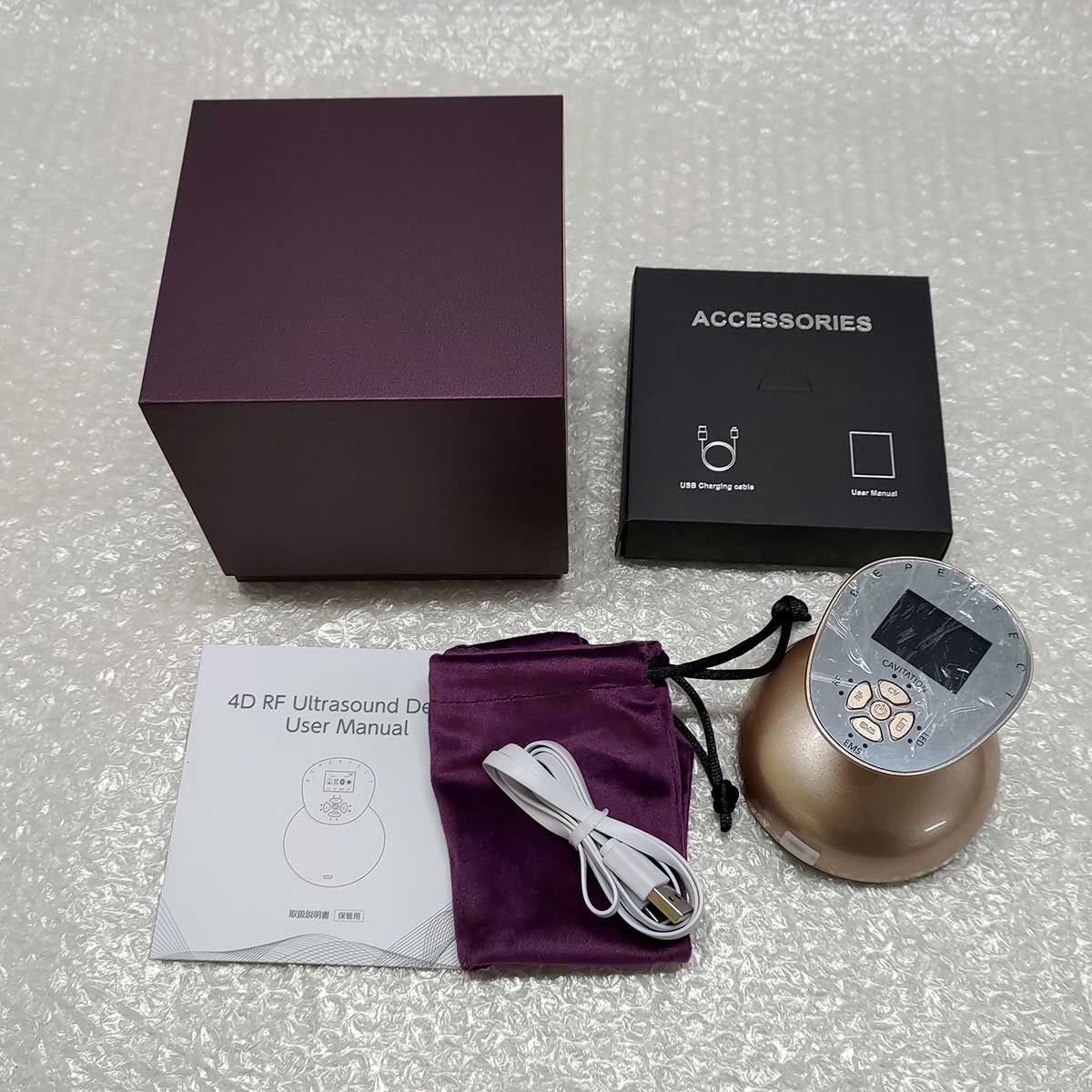 【中古・未使用品】BeANCA キャビスリムPRO 複合美容器(キャビテーション EMS 美顔器 RDラジオ波 LED)4種類モード ボディ・フェイスケア