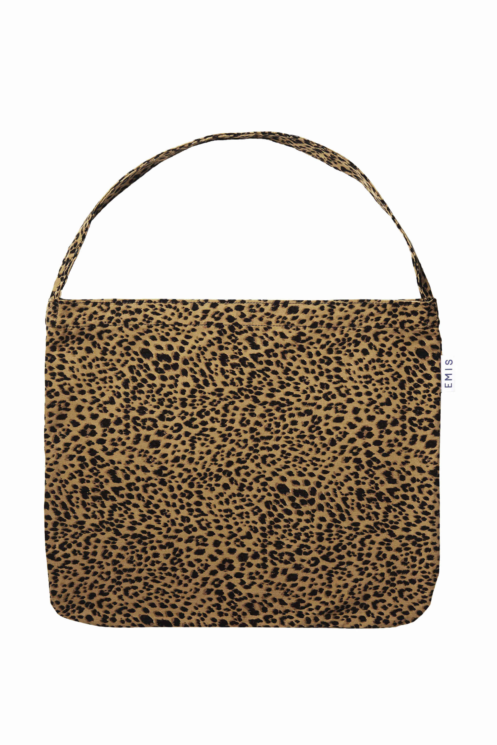 【EMIS】 22Y LEOPARD CORDUROY ECO BAG : BROWN