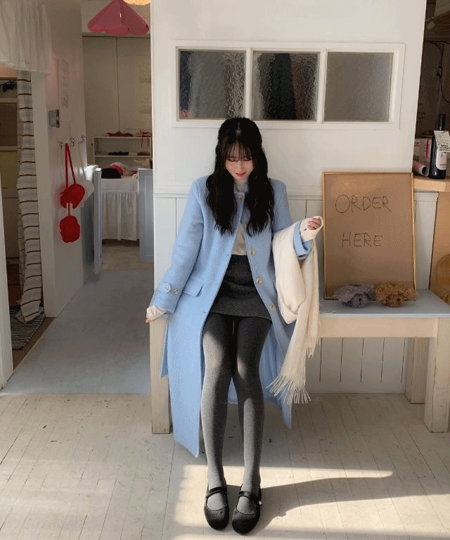 [色味きれいです] 冬 シンプル ブーク ロング コート ct (3color)
