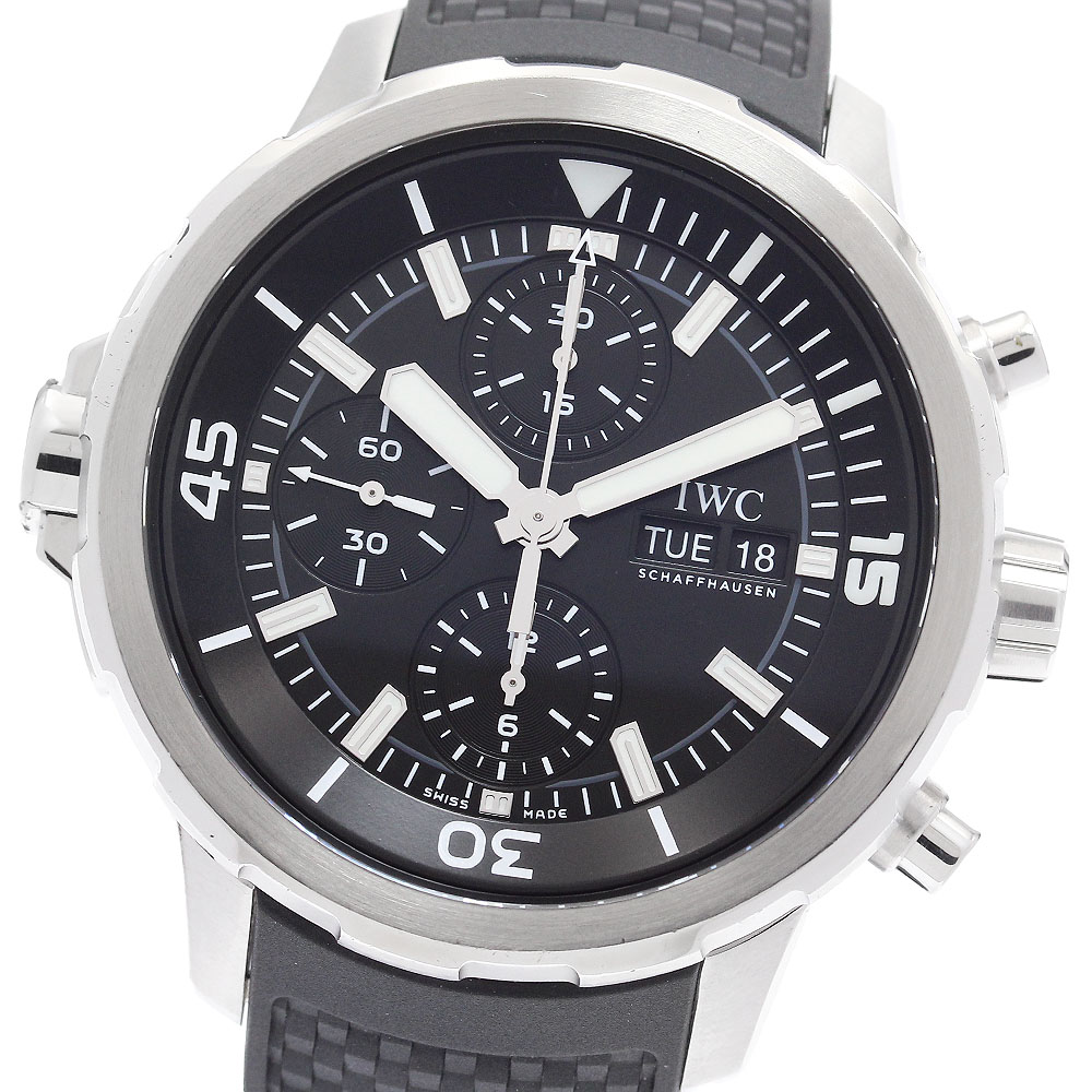 IWC IWC SCHAFFHAUSEN IW376803 アクアタイマー クロノグラフ デイデイト 自動巻き メンズ 良品 保証書付き_892263【中古】