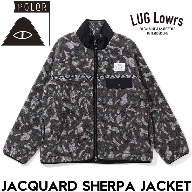 POLeR ポーラー JACQUARD SHERPA JACKET フリースジャケット シェルパジャケット 253MCV0018 MLT 日本代理店正規品 #mlt