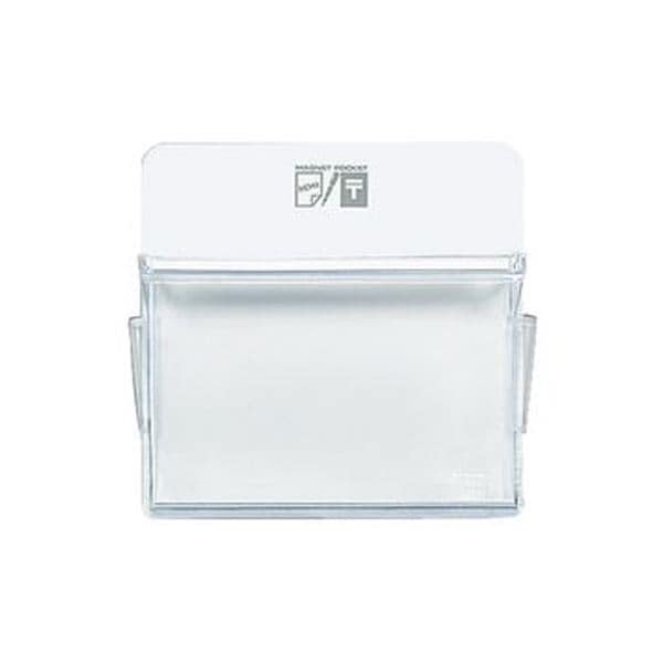 (まとめ)コクヨ マグネットポケット ハガキヨコ165×165mm 白 マク-510NW 1セット(6個)(×3セット)