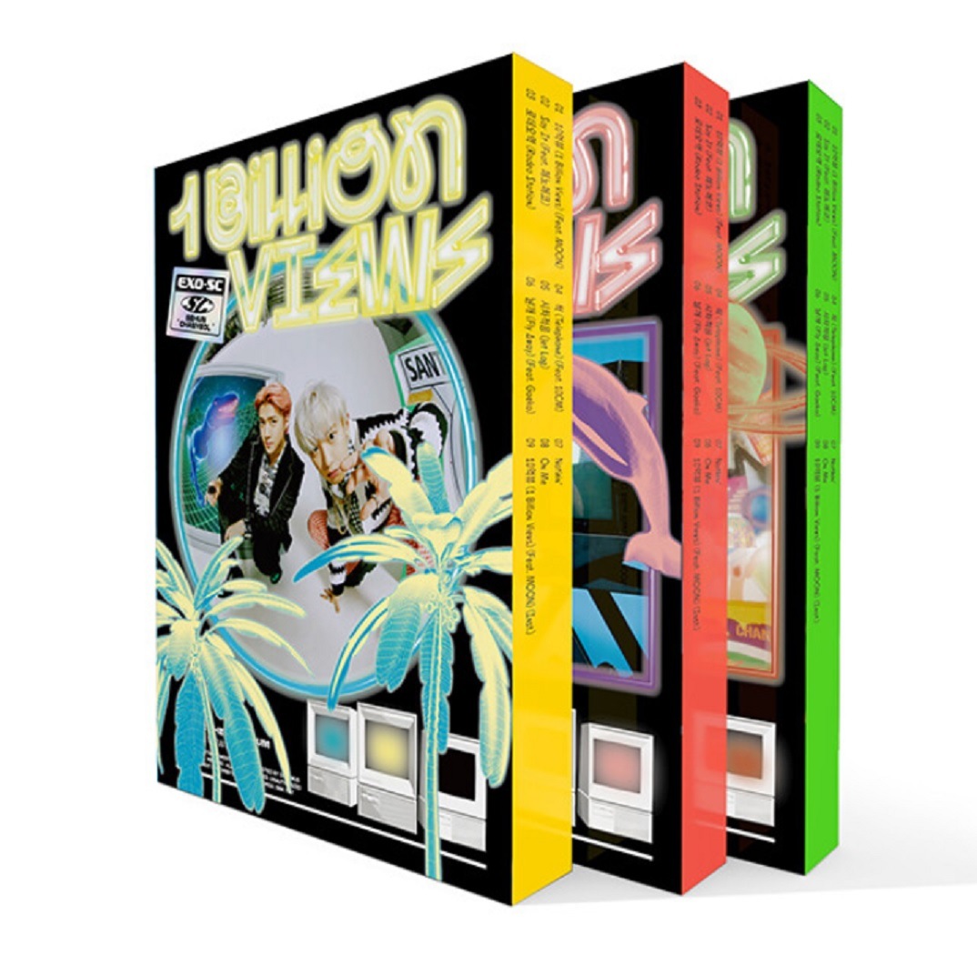 EXO-SC 1st Regular Album 1 Billion Views 3 Versions Set (Sealed) // 세훈&찬열