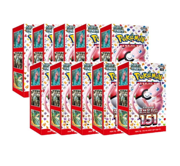ポケモンカード 10ボックス / 151 ブースターボックス / スカーレット&バイオレット / 韓国語版/ 10ボックス
