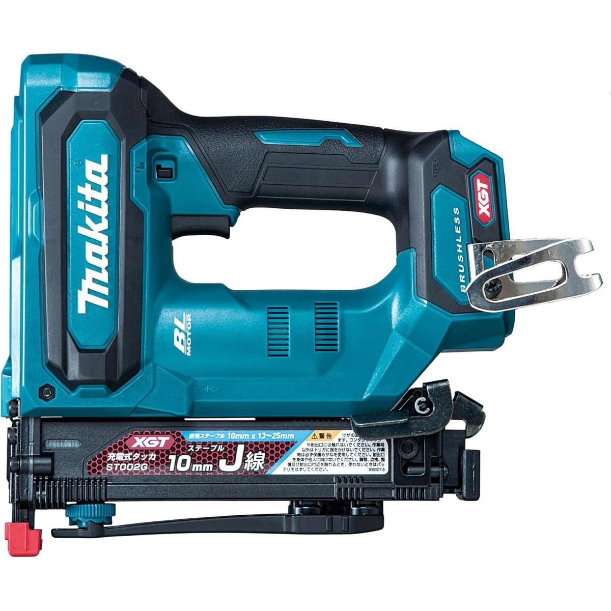 マキタ 40Vmax 10ミリ 充電式 タッカ ST002GZK 【バッテリ・充電器 別売】ケース付 連続作業 ルーフィング施工 ボード二重張り