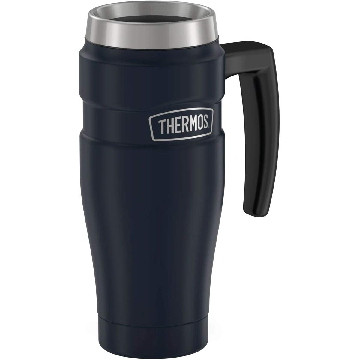 Thermos ステンレスキング 473ml ハンドル付きトラベルマグ 16オンス ブルー SK1000MBTRI4