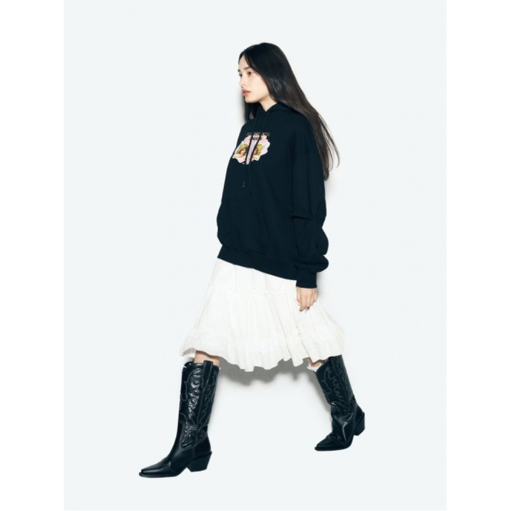 アシフキャリーエンジェルウィングスパーカーブラック