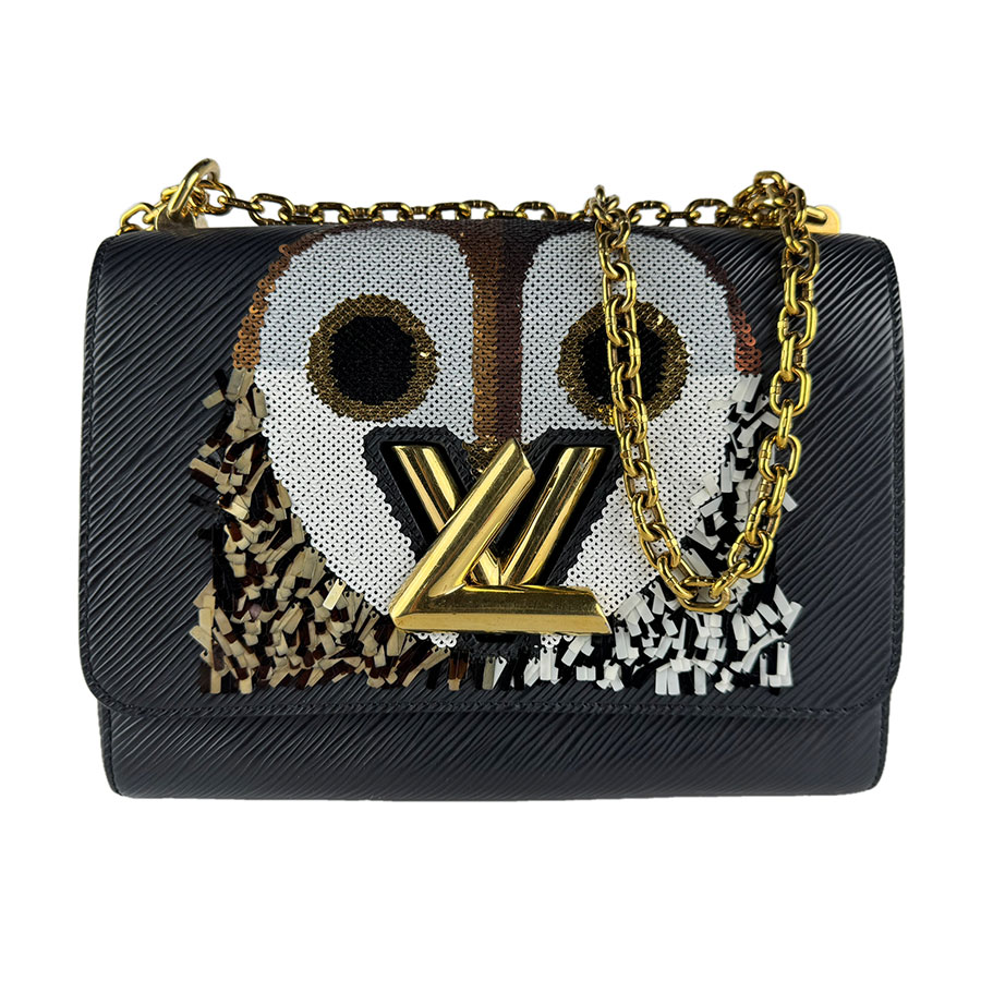 ルイ ヴィトン LOUIS VUITTON ショルダーバッグ エピ ツイストMM エピレザー ブラック ゴールド レディース M41867 z9737