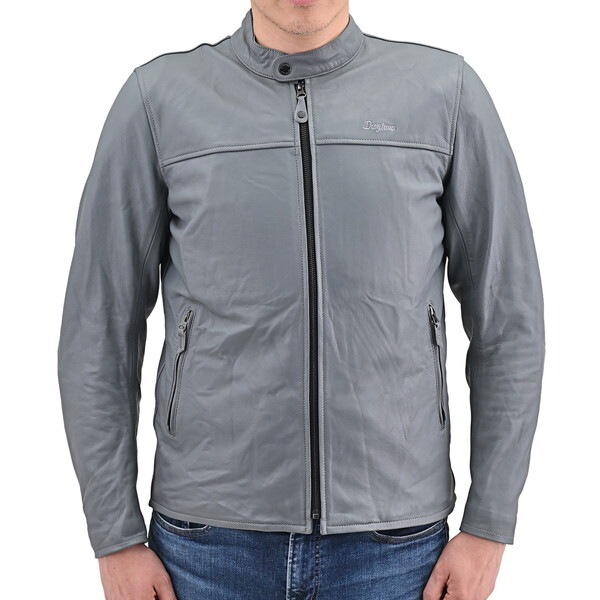 D47990 レザー ジャケット 春秋 ユニバーサルレザージャケット DJ-019 グレー Lサイズ