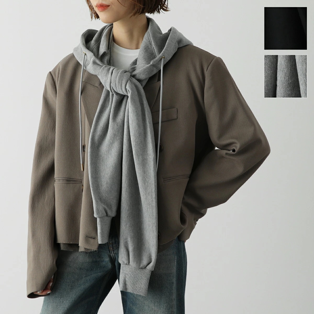 PROVOKE プロヴォーク フーディ マフラー foodie muffler PV-120014 レディース バラクラバ フード パーカー コットン スウェット 帽子 カラー2色