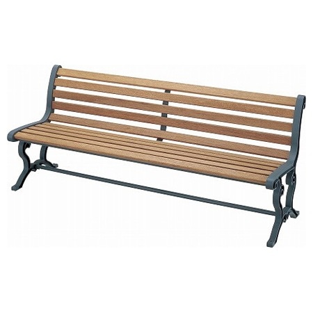 ベンチ 背付肘なし YB-78L-WN 山崎産業 屋外ベンチ 外 屋外 イス 背もたれ付き 背付き 木製 業務用 ガーデンベンチ ガーデンチェア 公園 天然木 おしゃれ 法人限定