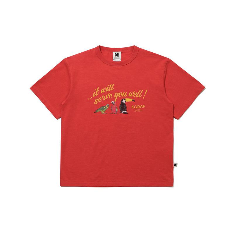 [公式]RGBコットン グラフィック半袖Tシャツ RED