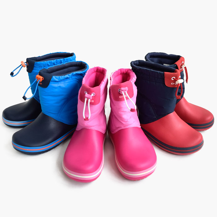 正規取扱店 長靴 防水 ブーツ キッズ 子供 クロックバンド ロッジポイント スノーブーツ ウィンターブーツ シューズ 軽量 軽い 防滑 滑らない 保温 あったかい アウトドア 203509 5,149円