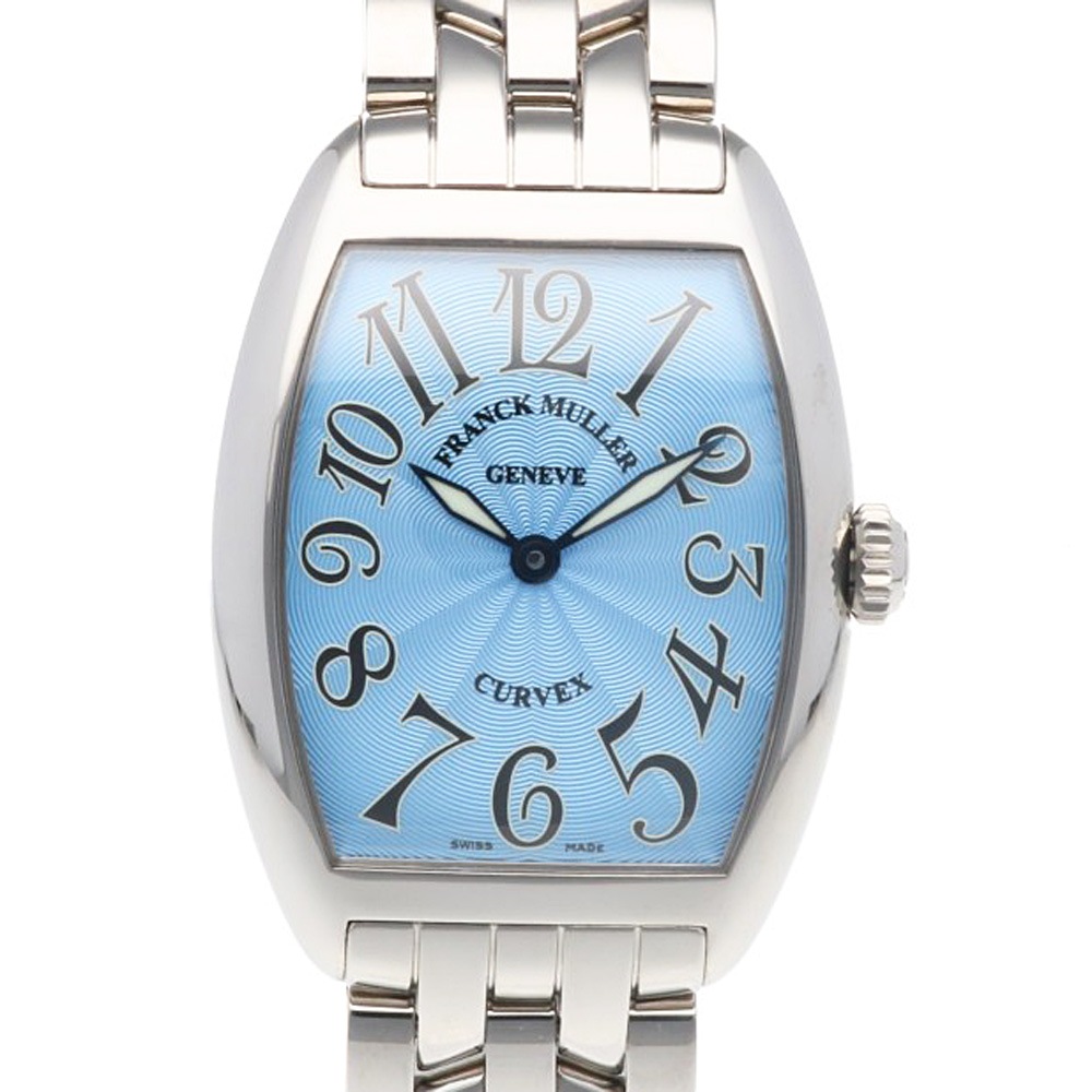 フランクミュラー トノウカーベックス 腕時計 ステンレススチール 7502 QZ クオーツ 1年保証 FRANCK MULLER 中古